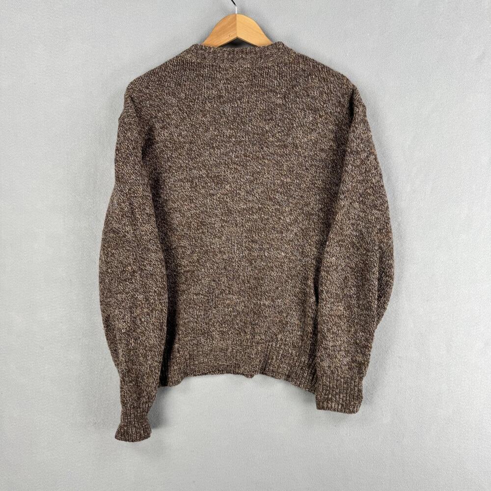 Vintage Pendleton Outdoorsman Sweater Mens XL Brown Wool Elbow Patch Knit USA - Picture 7 of 7